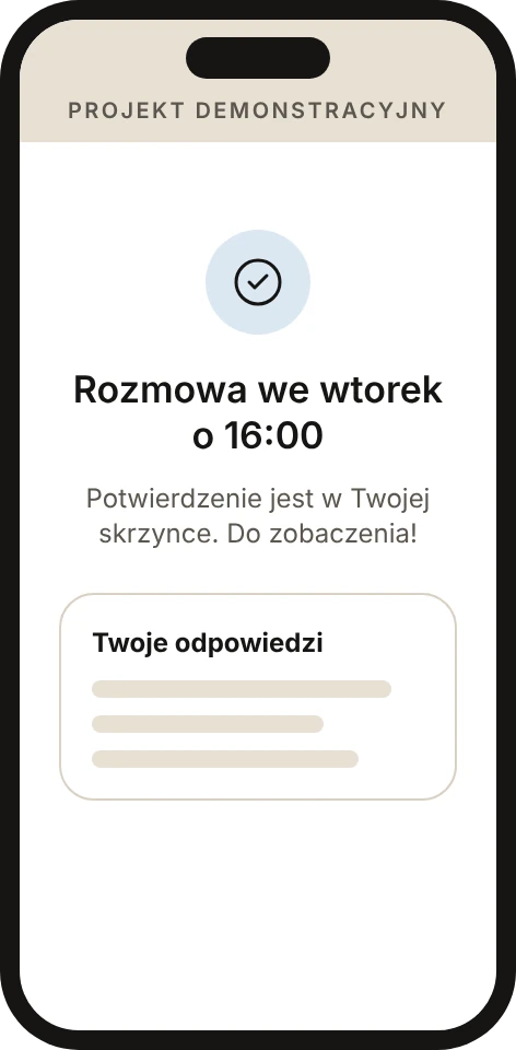 Potwierdzenie rozmowy o współpracy